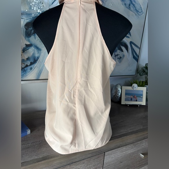Elegant Halter Neck Top in beige, NWOT - Picture 4 of 8